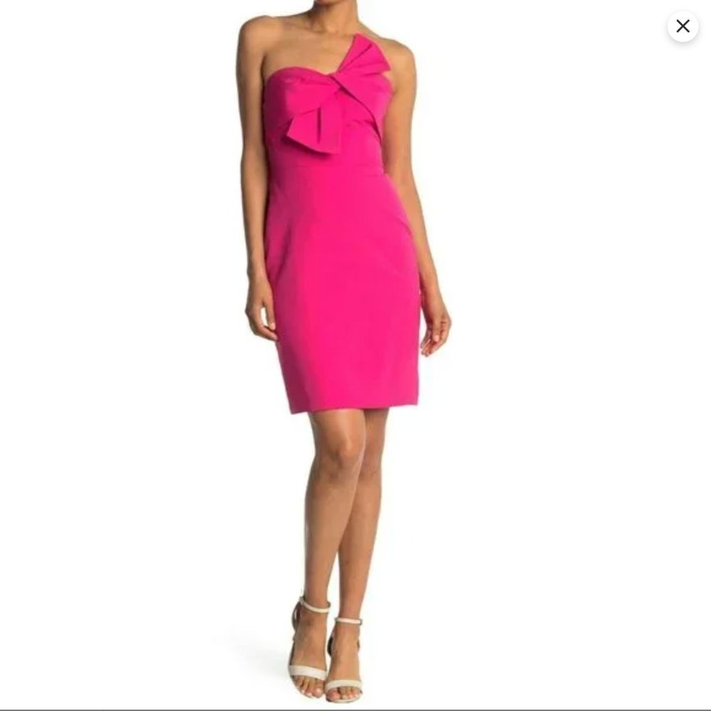 Sam Edelman Valentine Pink Bow Strapless Dress - 8